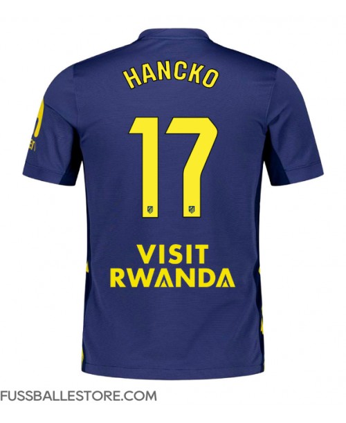 Günstige Atletico Madrid David Hancko #17 Auswärtstrikot 2025-26 Kurzarm Günstige Atletico Madrid David Hancko #17 Auswärtstrikot 2025-26 Kurzarm